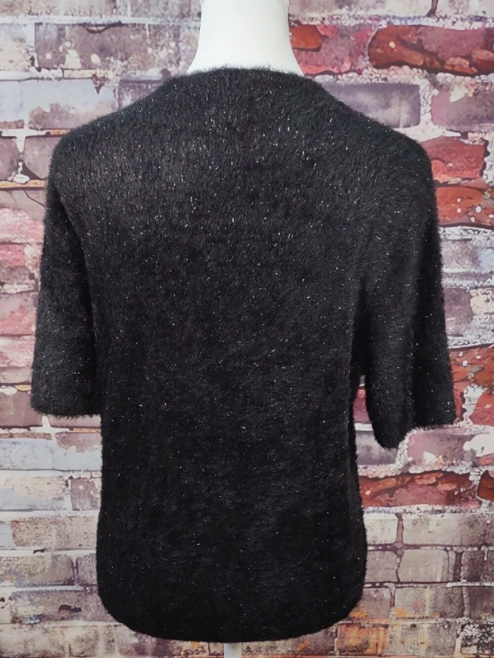 J. Crew Fuzzy Short-Sleeve Sweater